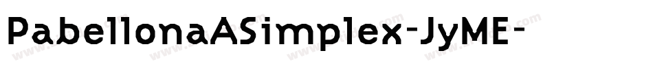 PabellonaASimplex-JyME字体转换
