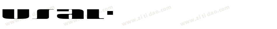 usal字体转换