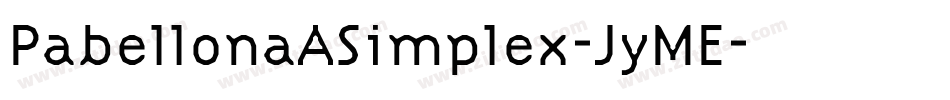 PabellonaASimplex-JyME字体转换