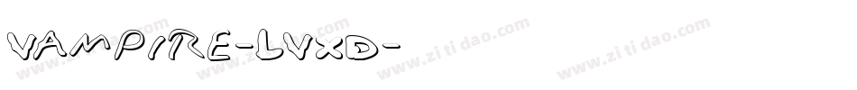 Vampire-LVXD字体转换