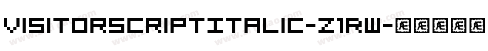 VisitorScriptItalic-z1Rw字体转换