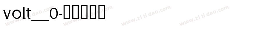 volt__0字体转换