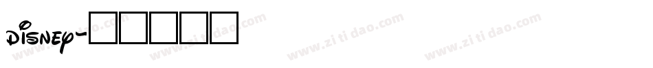 disney字体转换