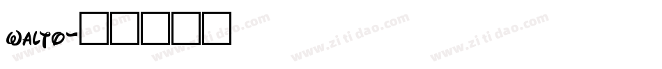 walto字体转换