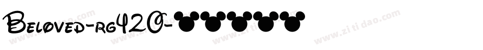 Beloved-rg42O字体转换