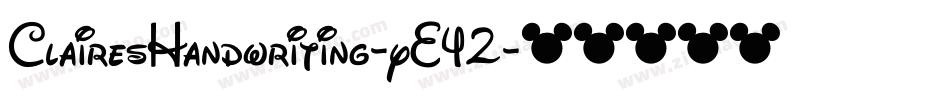 ClairesHandwriting-yE42字体转换