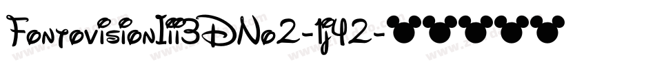 FontovisionIii3DNo2-1j42字体转换