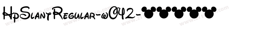 HpSlantRegular-wO42字体转换