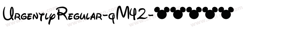 UrgentlyRegular-qM42字体转换