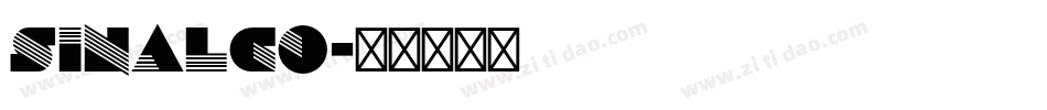 Sinalco字体转换