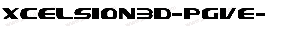 Xcelsion3D-PgVE字体转换