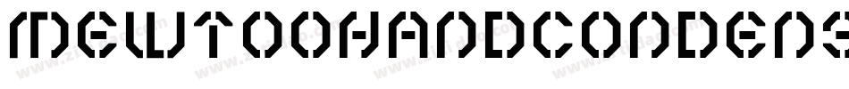 MewtoohandCondensedLeftalic-n3K4字体转换