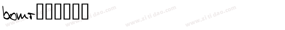bomr字体转换