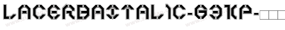 LacerbaItalic-G3KP字体转换