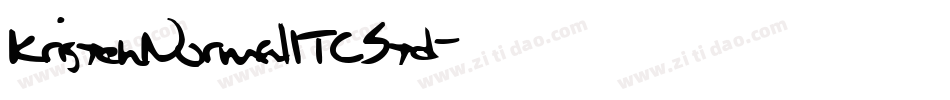 KristenNormalITCStd字体转换