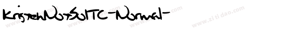 KristenNotSoITC-Normal字体转换