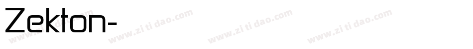 Zekton字体转换