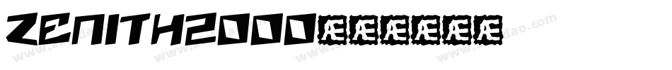 ZENITH2000字体转换