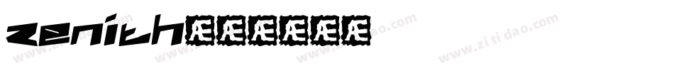 zenith字体转换