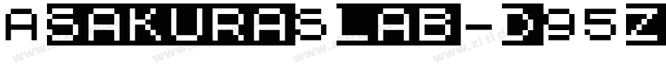 AsakuraSlab-d95zx字体转换