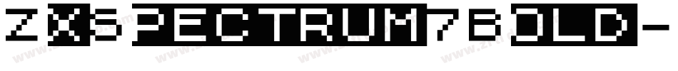 ZxSpectrum7Bold-m7VV字体转换