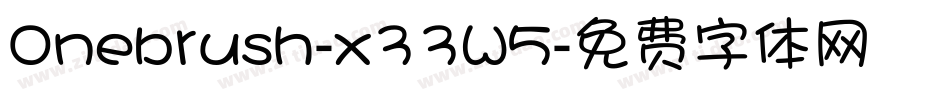 Onebrush-x33W5字体转换