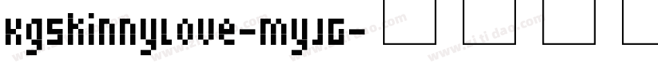 KgSkinnyLove-myJG字体转换