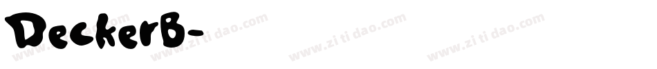 DeckerB字体转换