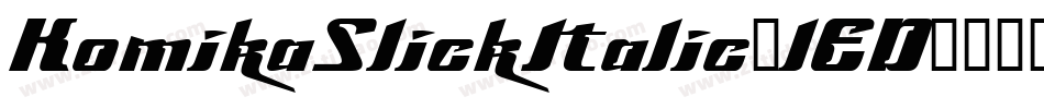 KomikaSlickItalic-lED字体转换