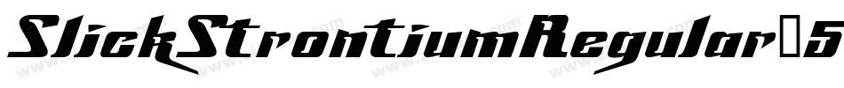 SlickStrontiumRegular-5Vvz字体转换