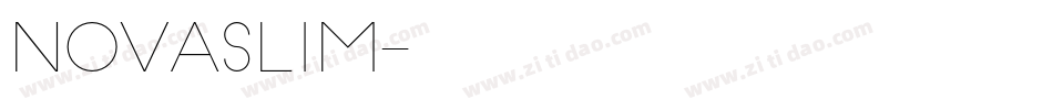 NovaSlim字体转换