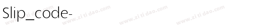 Slip_code字体转换