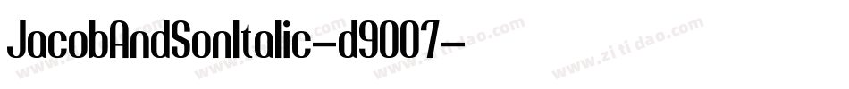 JacobAndSonItalic-d9O07字体转换