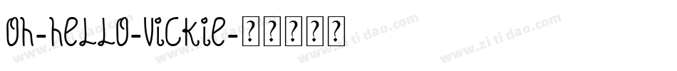 Oh-Hello-Vickie字体转换