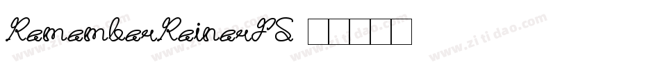 RememberReinerFS字体转换