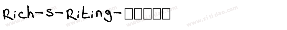 Rich-s-Riting字体转换