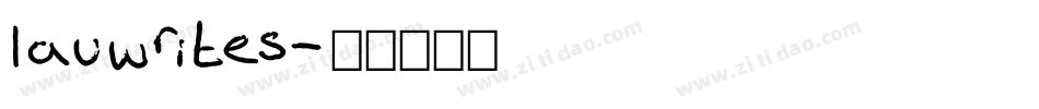 lauwrites字体转换