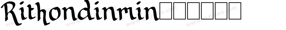 Rithondinmin字体转换