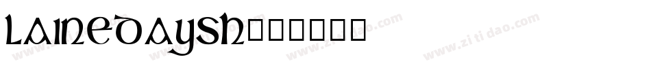 LaineDaySH字体转换
