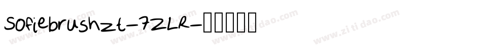 Sofiebrushzt-7ZLR字体转换