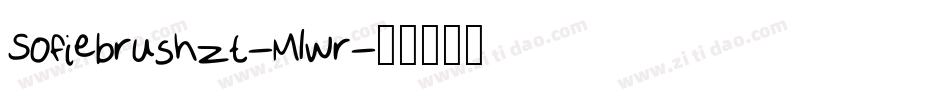 Sofiebrushzt-Mlwr字体转换