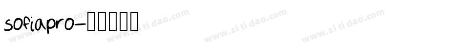 sofiapro字体转换
