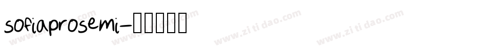 sofiaprosemi字体转换