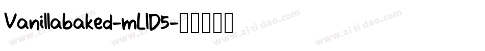 Vanillabaked-mLlD5字体转换