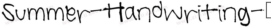Summer-Handwriting字体转换