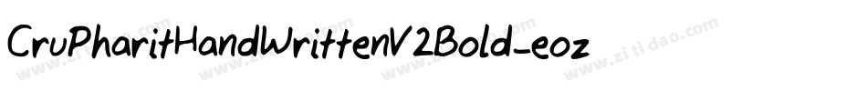 CruPharitHandWrittenV2Bold-eoz3字体转换