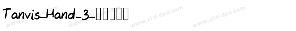 Tanvis-Hand-3字体转换