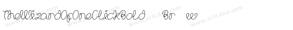 TheWizardOfOneClickBold-7Br1w字体转换