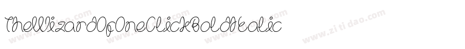 TheWizardOfOneClickBoldItalic-mL1lj字体转换