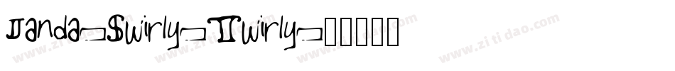 Janda-Swirly-Twirly字体转换